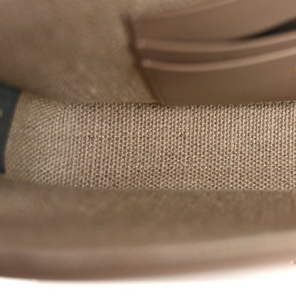Canvas Vitello King Seta FF Embroidered Mini Baguette Matcha Milk Dove