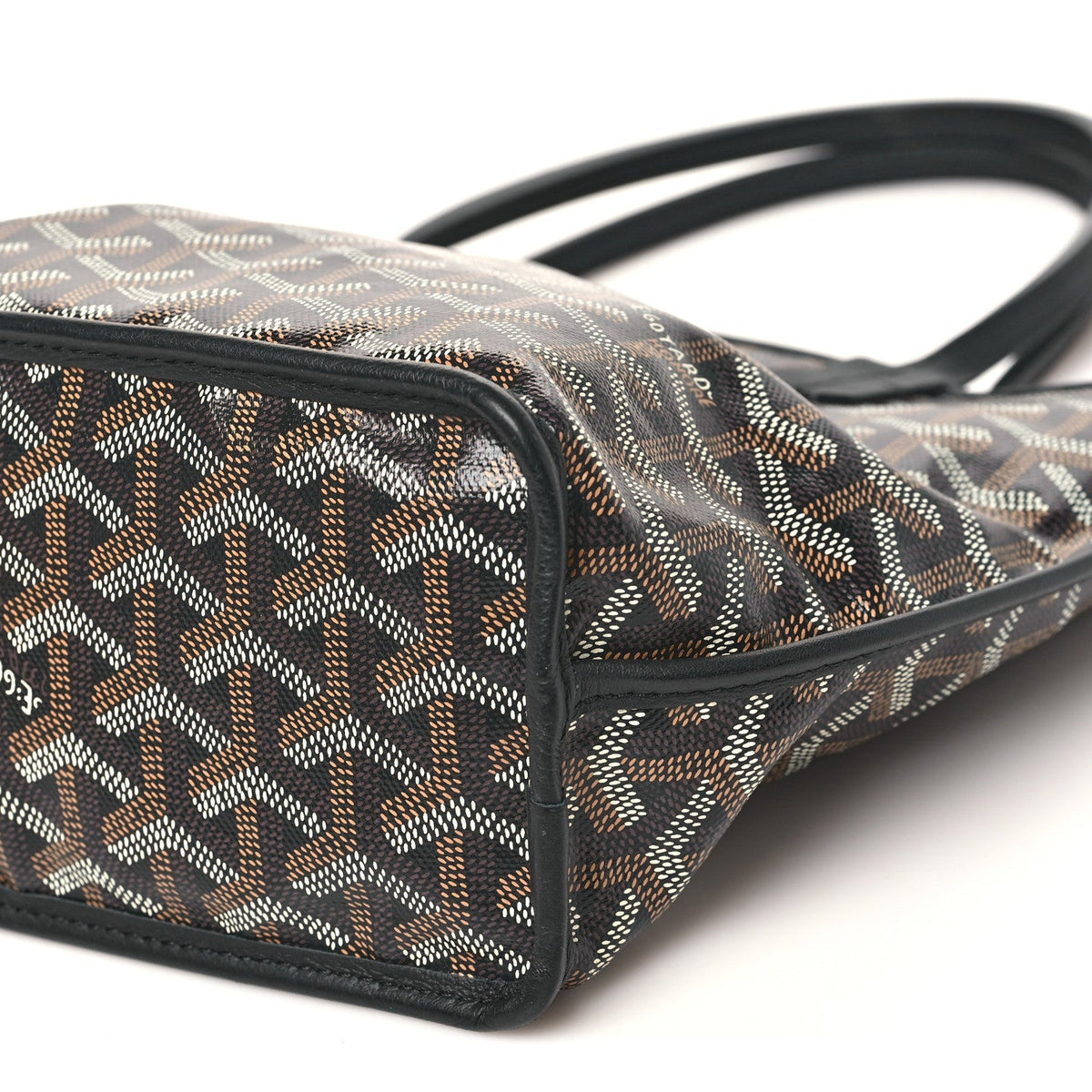 Goyardine Reversible Mini Anjou Black