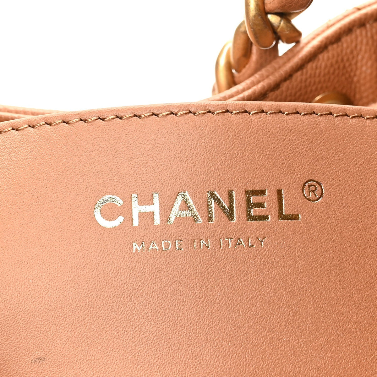 Caviar Quilted Small Chanel 25 Handbag Brown