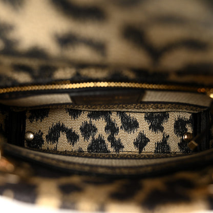 Canvas Mini Mizza Embroidered Lady D-Lite Beige Multicolor