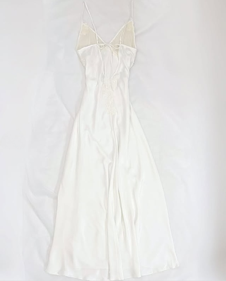 Elegant Spaghetti Straps A-Line Appliques Long Party Dress Evening Dress, D789