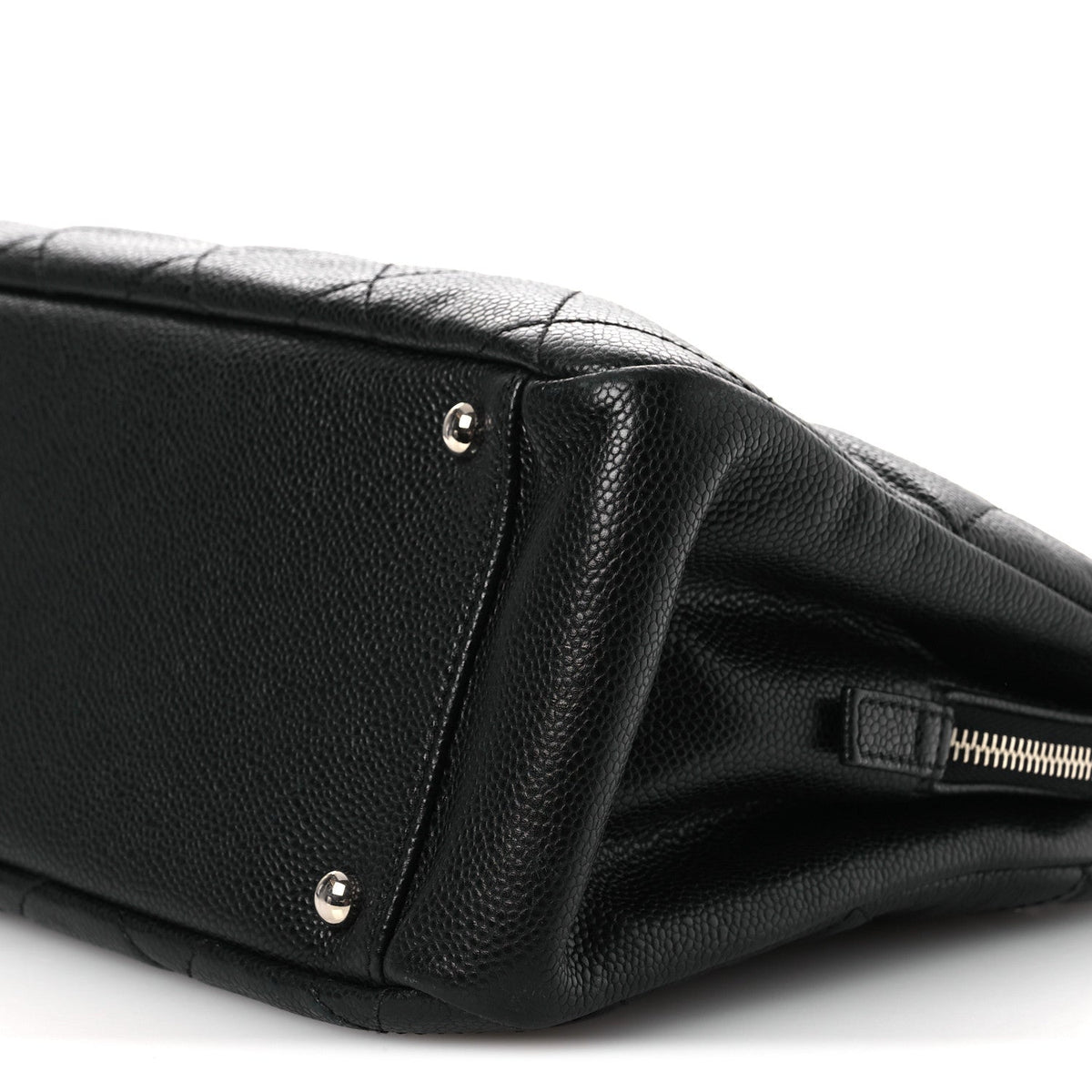 Caviar Quilted Timeless CC Soft Tote Black