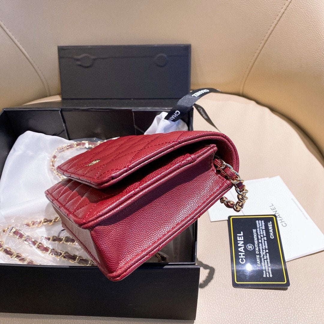 CHANEL WOC MINI RED