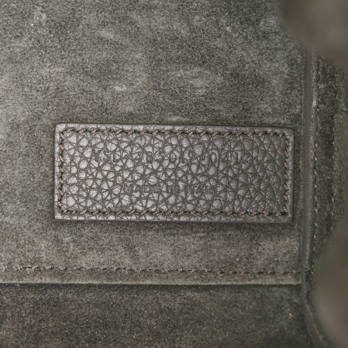 Grained Calfskin Nano Supple Sac De Jour Fog