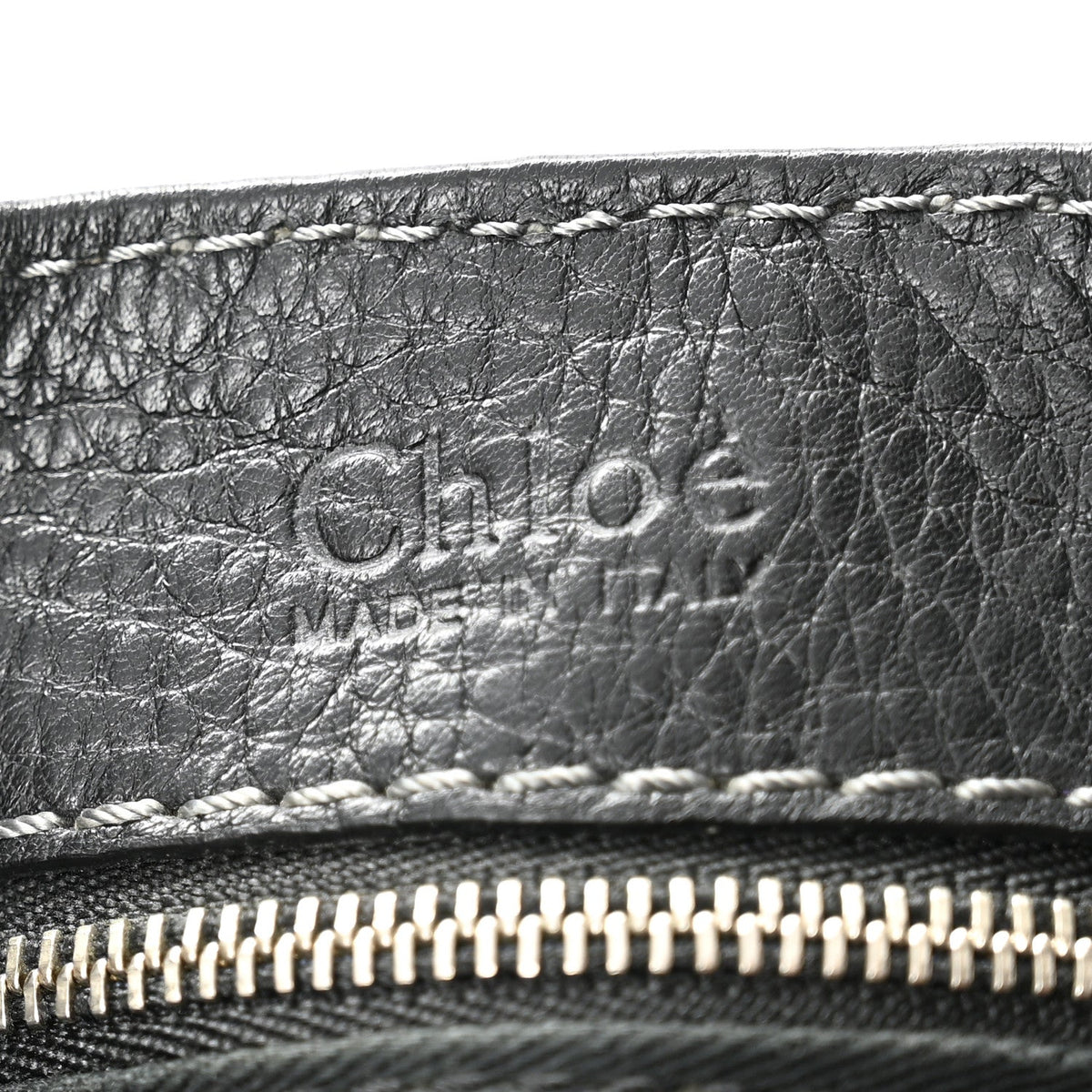 Calfskin Paddington Dome Satchel Black
