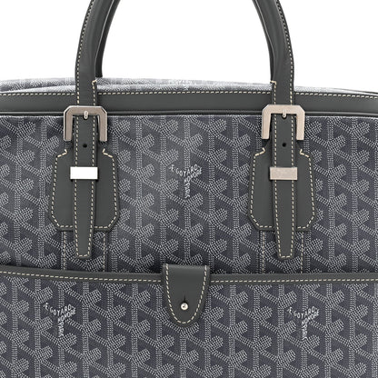Goyardine Ambassade MM Briefcase Grey
