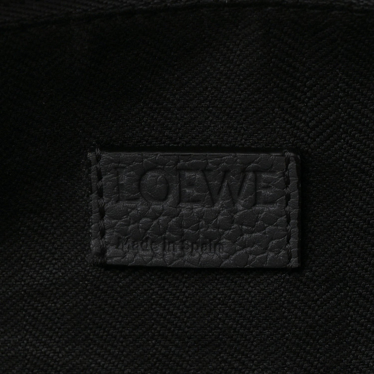 Calfskin Large Puzzle Edge Bag Dark Grey