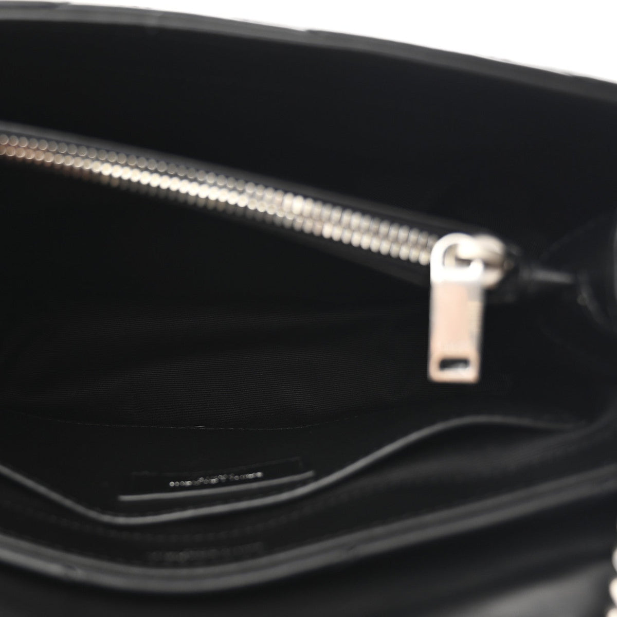 Calfskin Y Quilted Monogram Small Loulou Chain Satchel Black