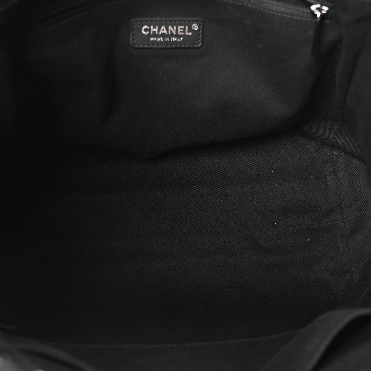 Lurex Canvas Small Deauville Tote Black