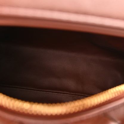 Calfskin Nappa Intrecciato Mini Wallace Sapele
