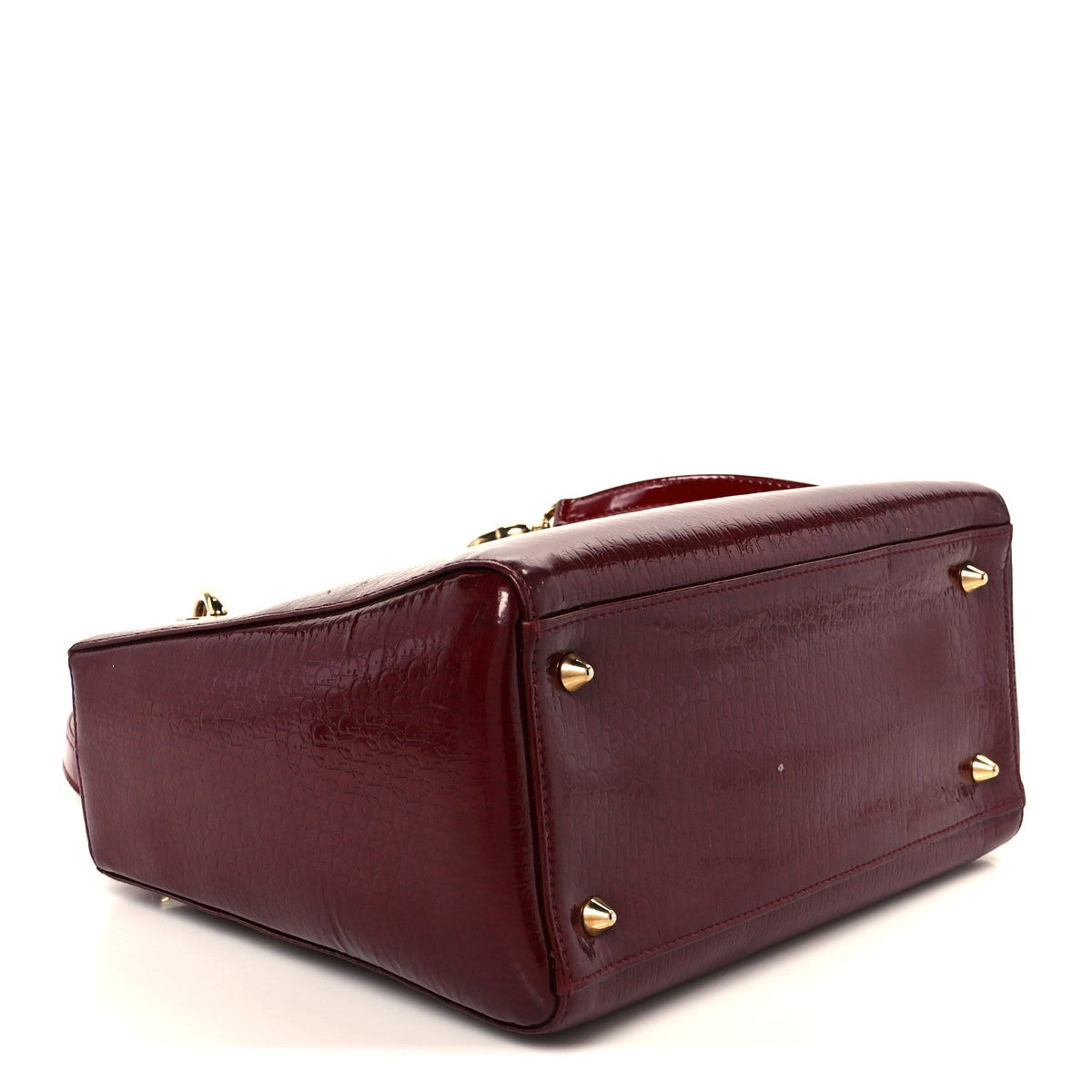 Patent Diorissimo Medium Lady Dior Burgundy Red
