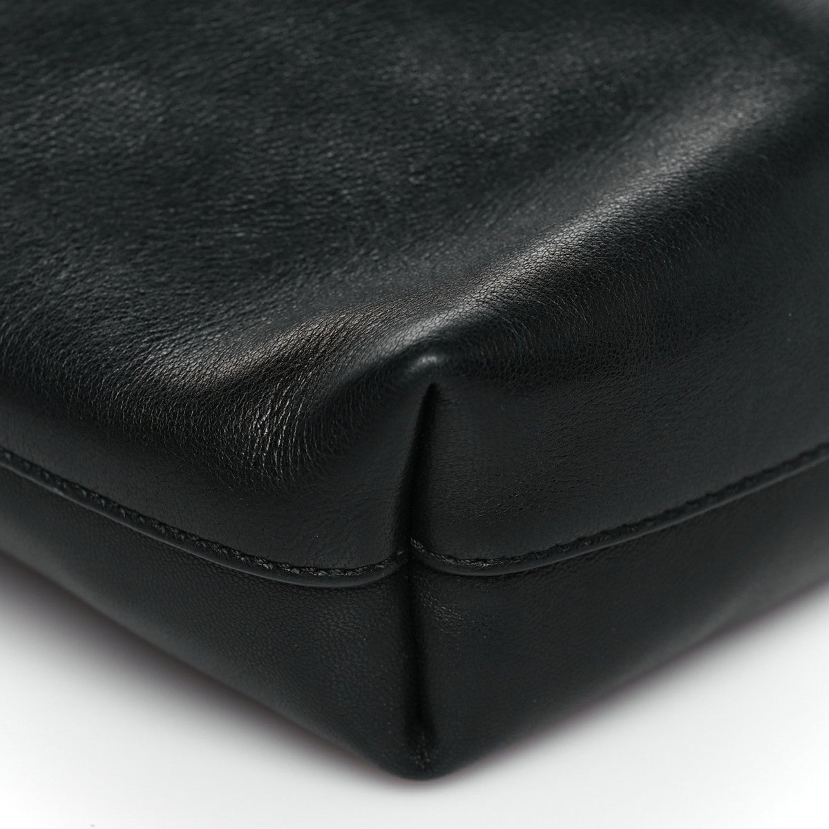 Lambskin Pochon Shoulder Bag Black
