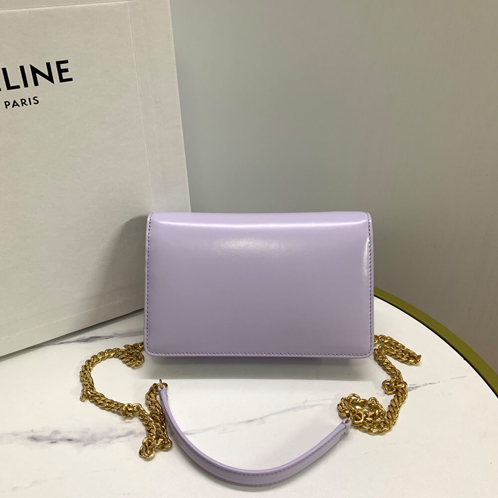 WALLET ON CHAIN MARGO in Shiny calfskin