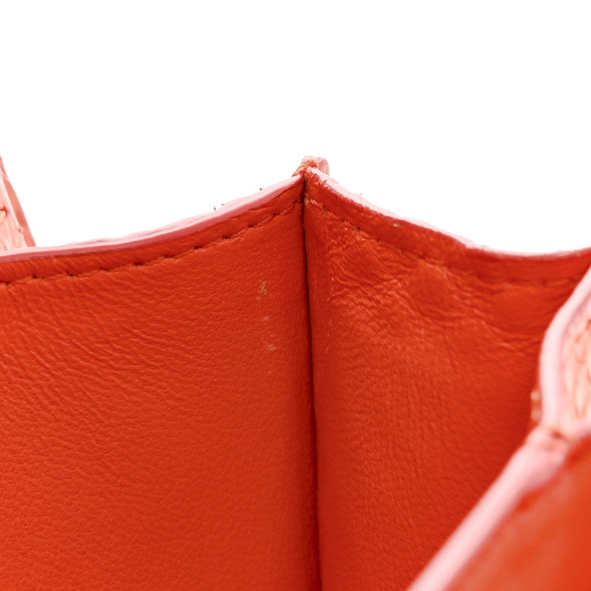 Snakeskin Classic Box Flap Orange