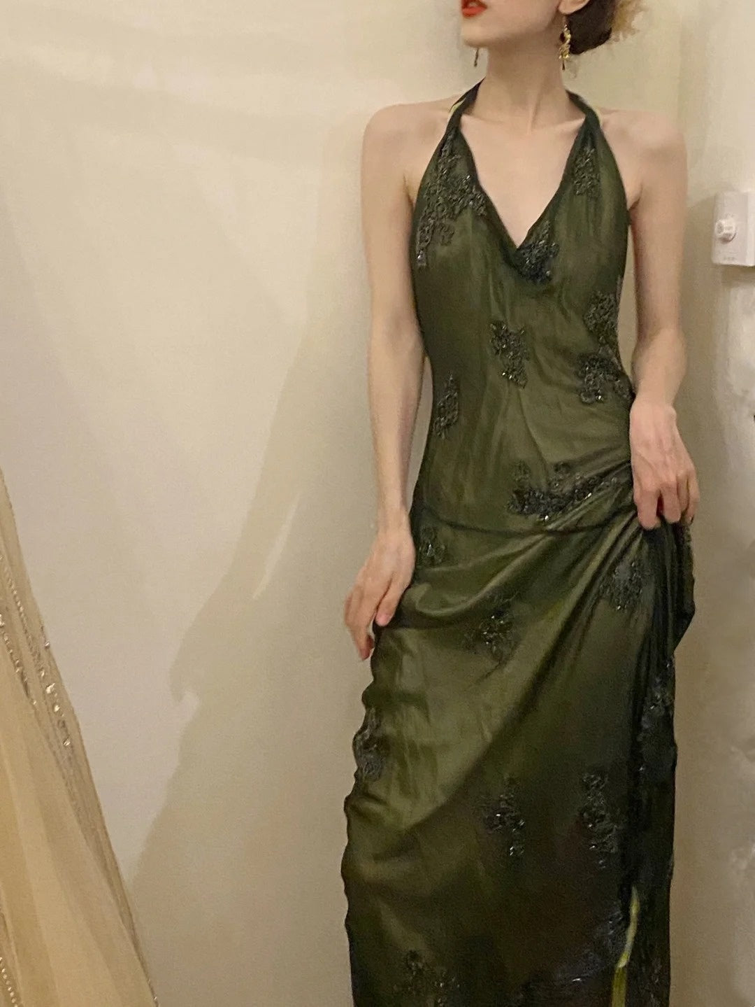 Stunning Prom Dress V-neck Backless Gala Dress Birthday Party Dress Evening Dress  D4575