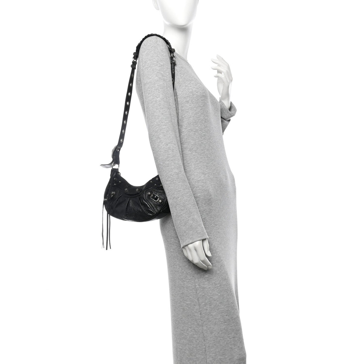Agneau Arena Le Cagole Shoulder Bag XS Black