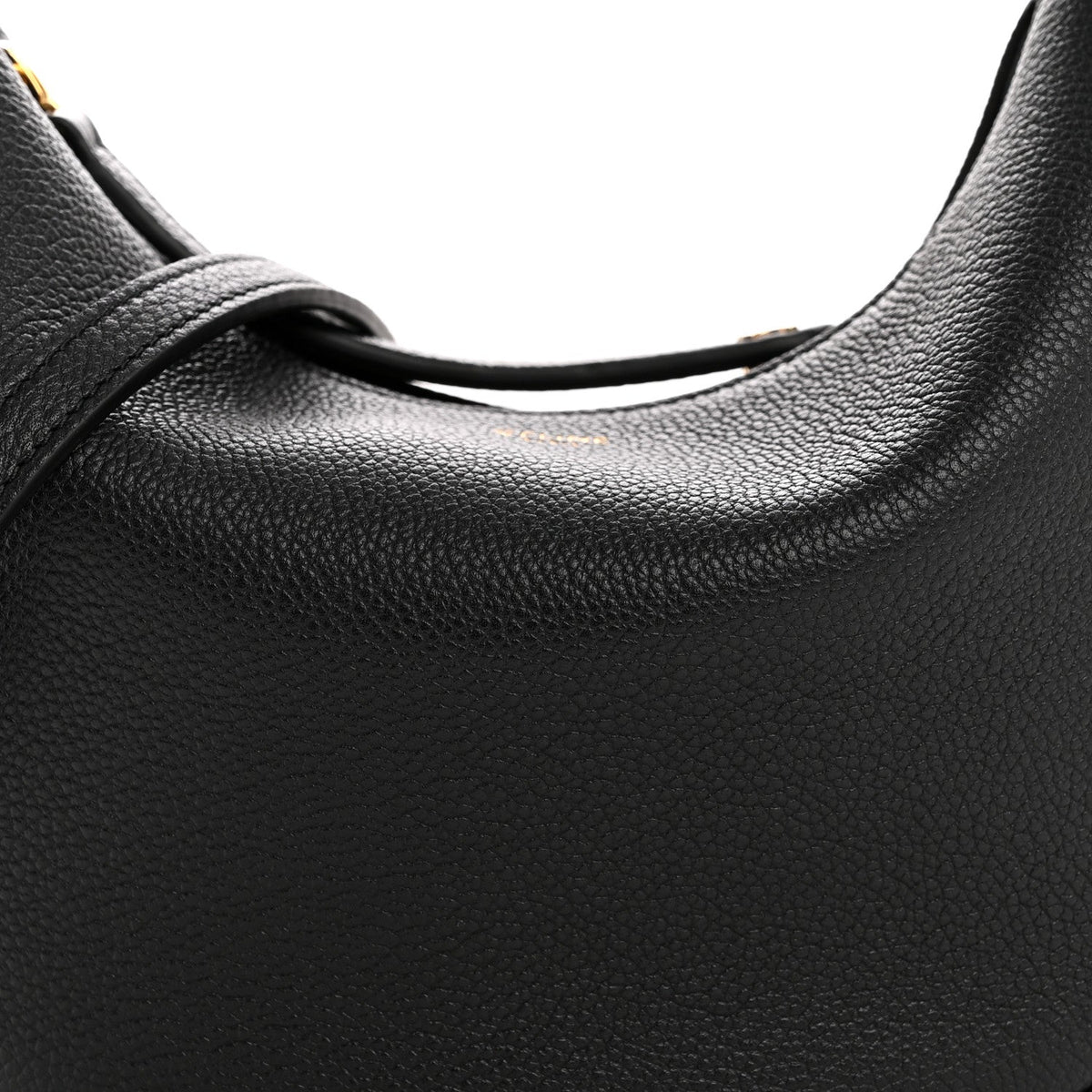 Supple Grained Calfskin Teen Lulu Shoulder Bag Black