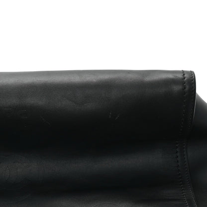 Calfskin Medium Deauville Tote Black