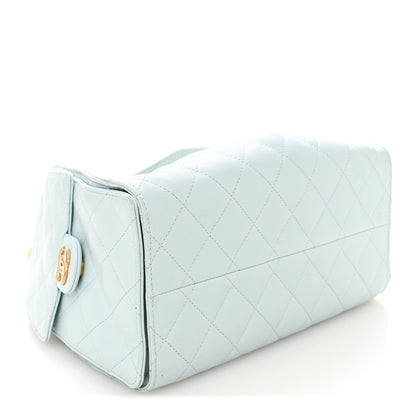 Caviar Quilted Small Chanel 25 Handbag Light Blue