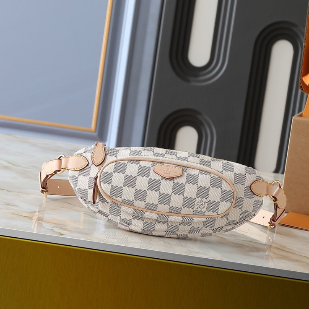 LOUIS VUITTON KEEPIT DAMIER AZUR CANVAS 29CM N00230
