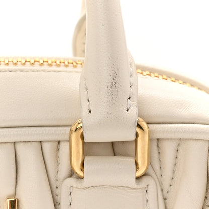 Nappa Matelasse Small Arcadie White