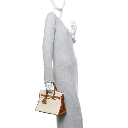 Togo Horseshoe Birkin 25 Craie Gold