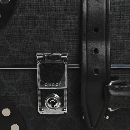 GG Supreme Monogram Globe-Trotter Carry-On Black