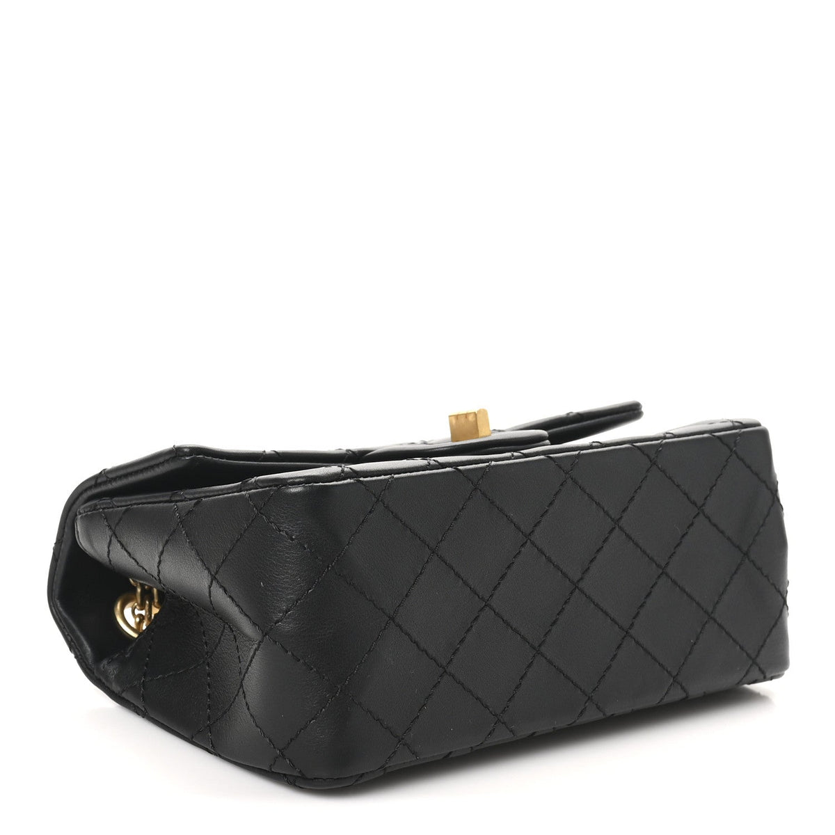 Calfskin Quilted 2.55 Reissue Mini Flap Black