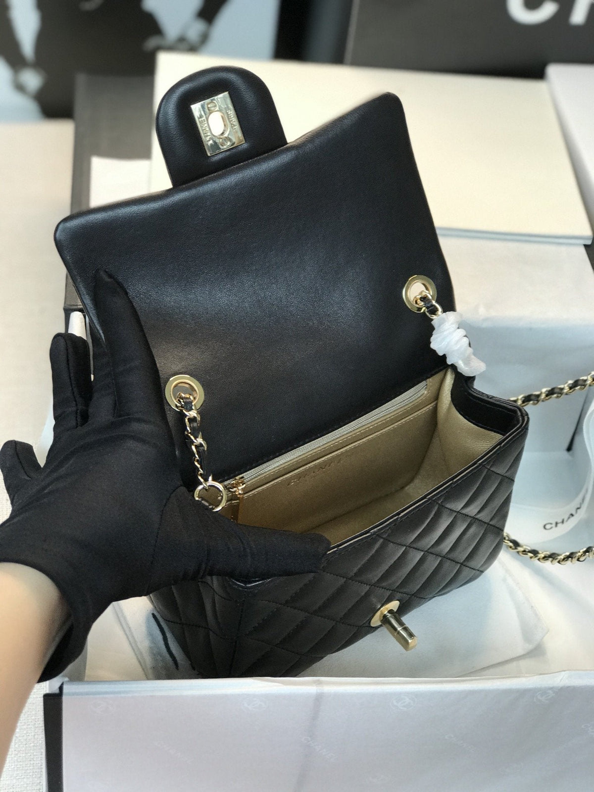 Chanel Classic Mini Square Black
