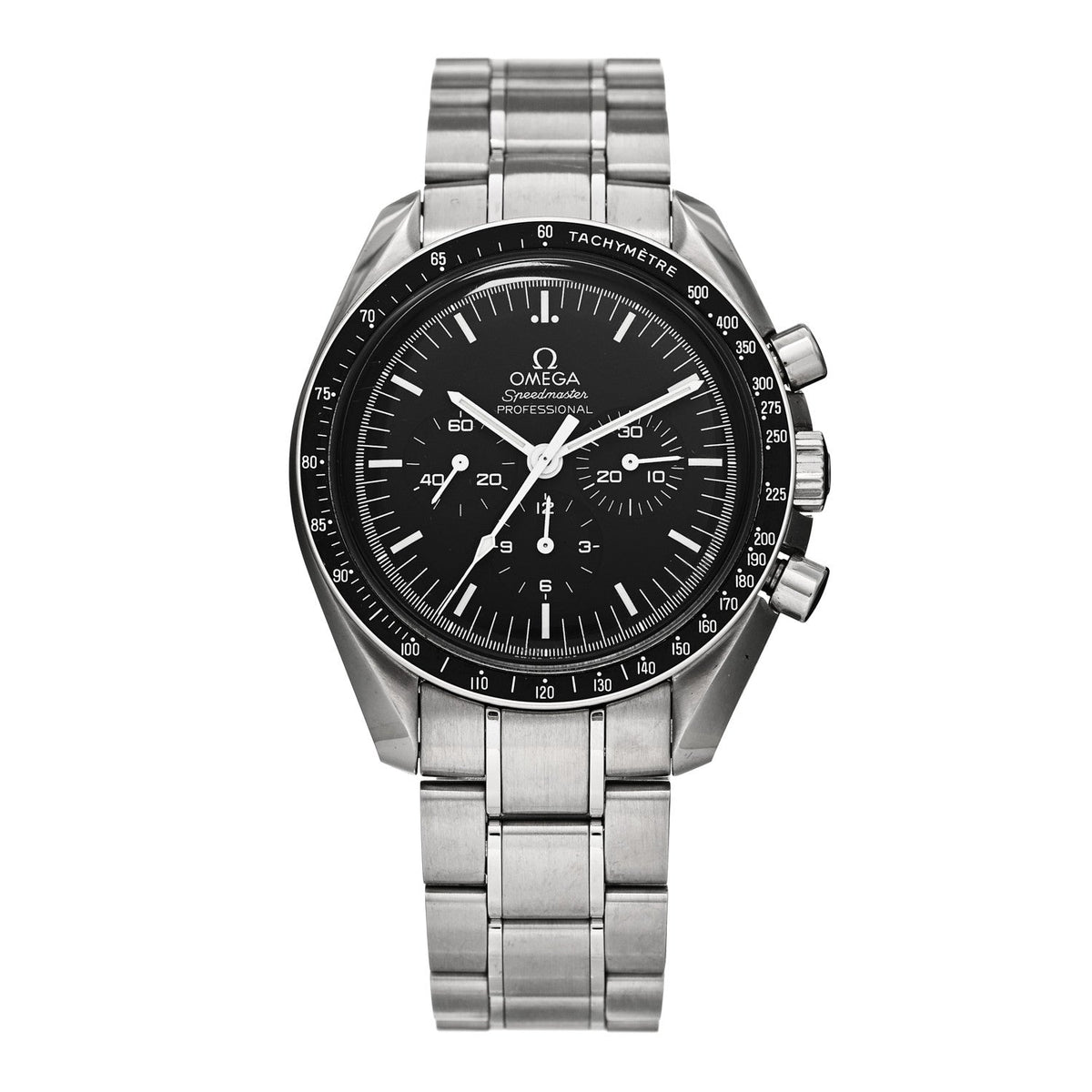 Stainless Steel 42mm Speedmaster Moonwatch Professional Chronograph Manual Winding Watch Black 311.30.42.30.01.005