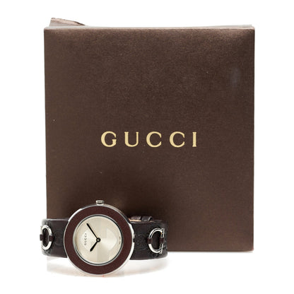 Stainless Steel Calfskin 35mm U-Play Quartz Watch Brown