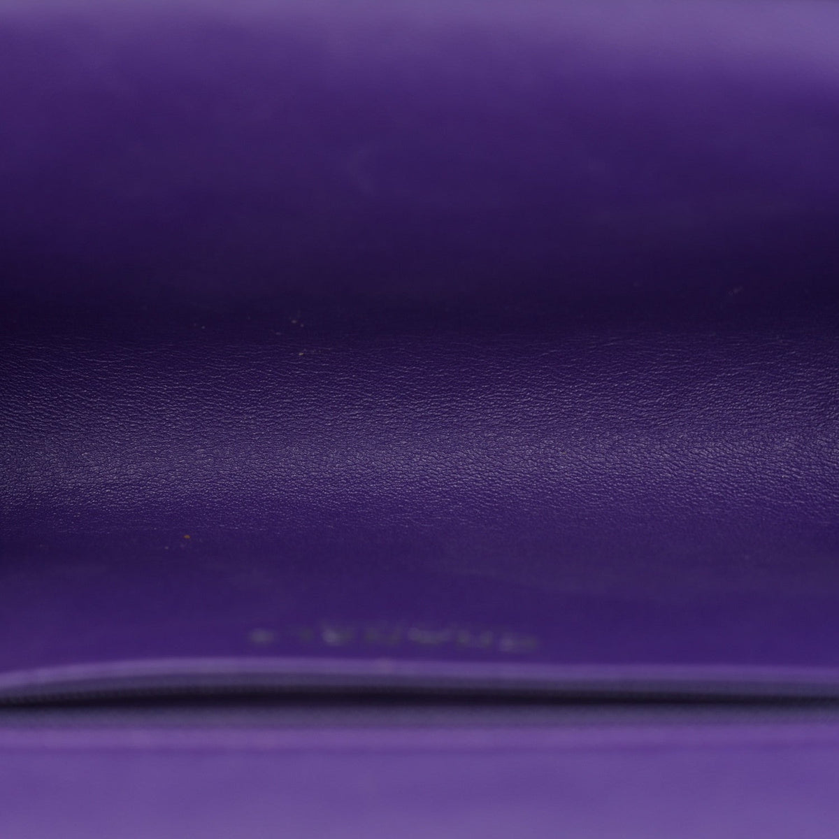 Patent Quilted Timeless Clutch Purple