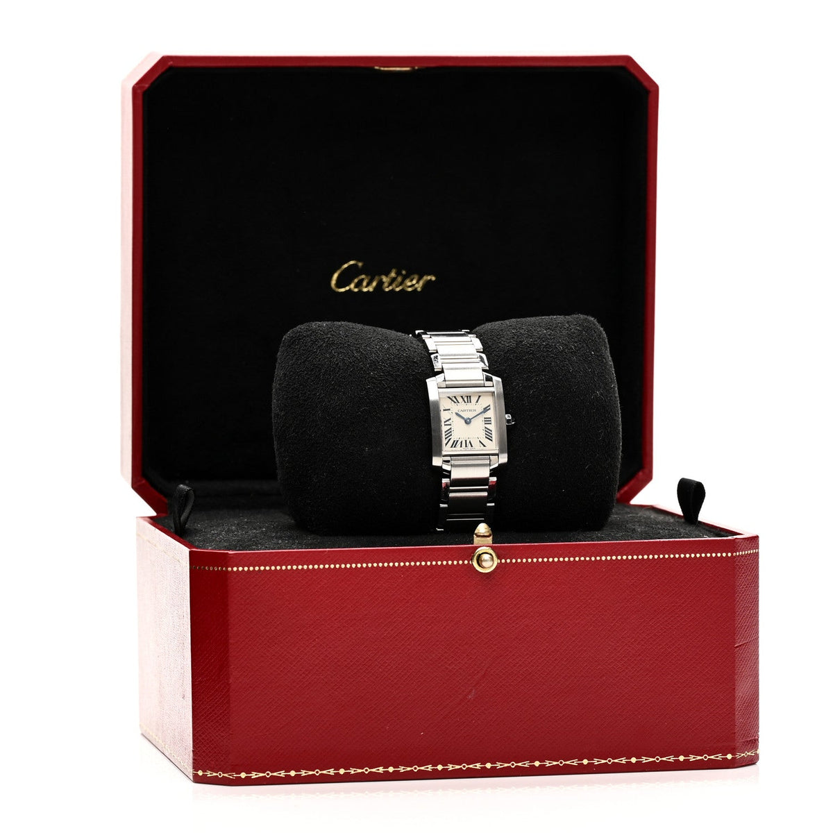 Stainless Steel 20mm Tank Francaise Quartz Watch