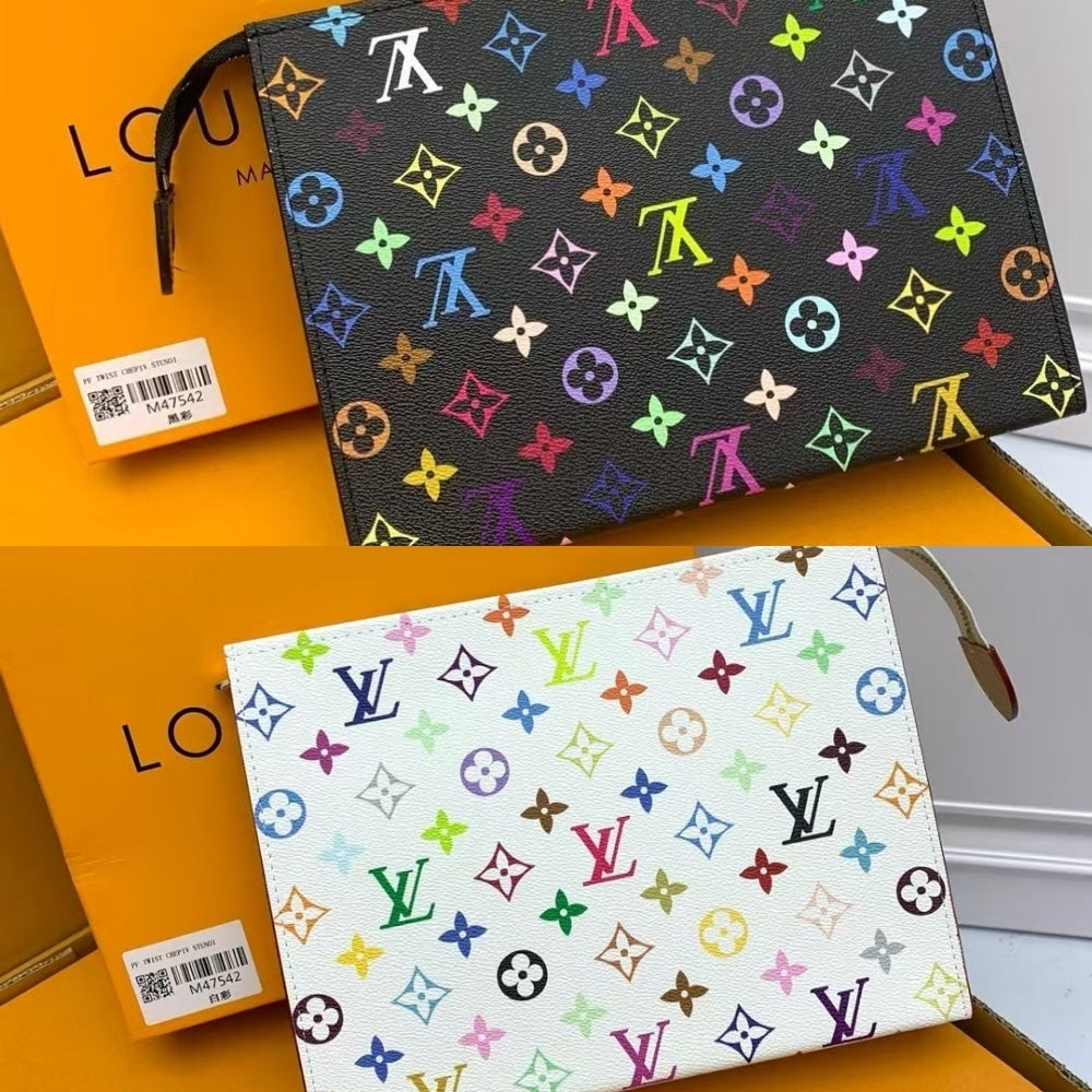 LOUIS VUITTON X MURAKAMI TOILETRY POUCH MONOGRAM WHITE 25CM