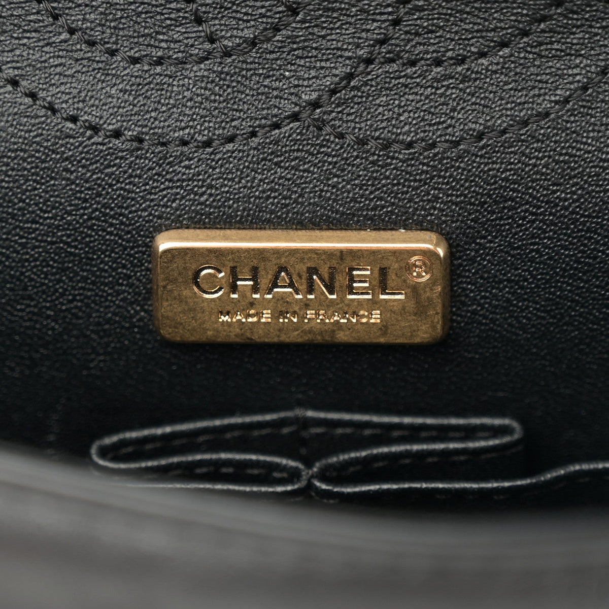 Aged Calfskin Quilted Casino 2.55 Reissue Mini Flap  Black