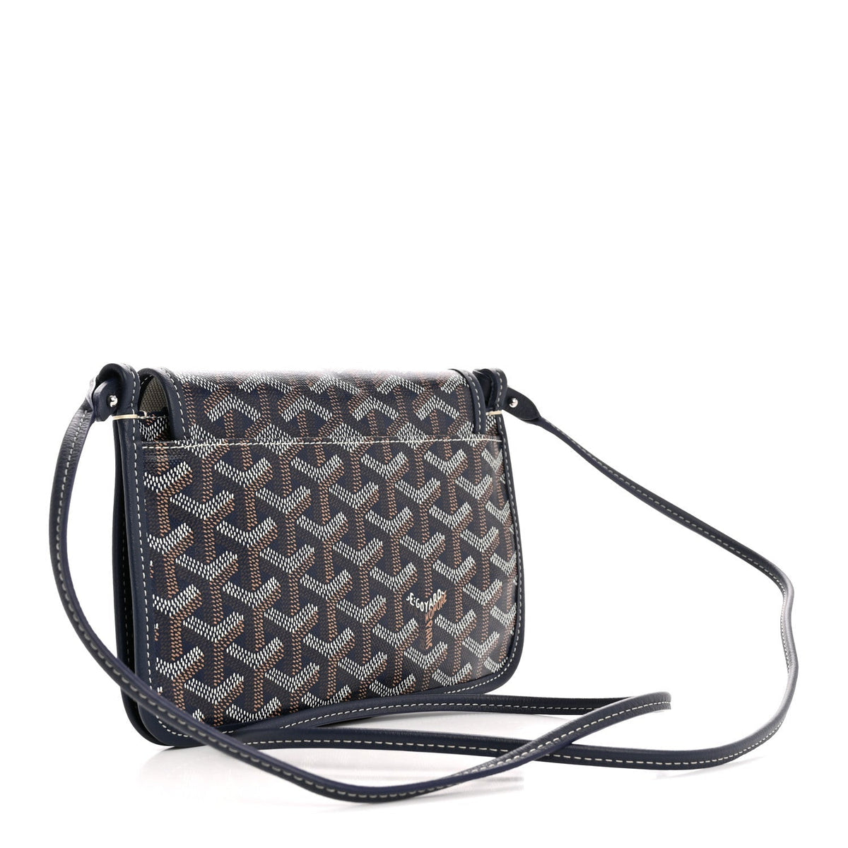 Goyardine Plumet Wallet Clutch Navy