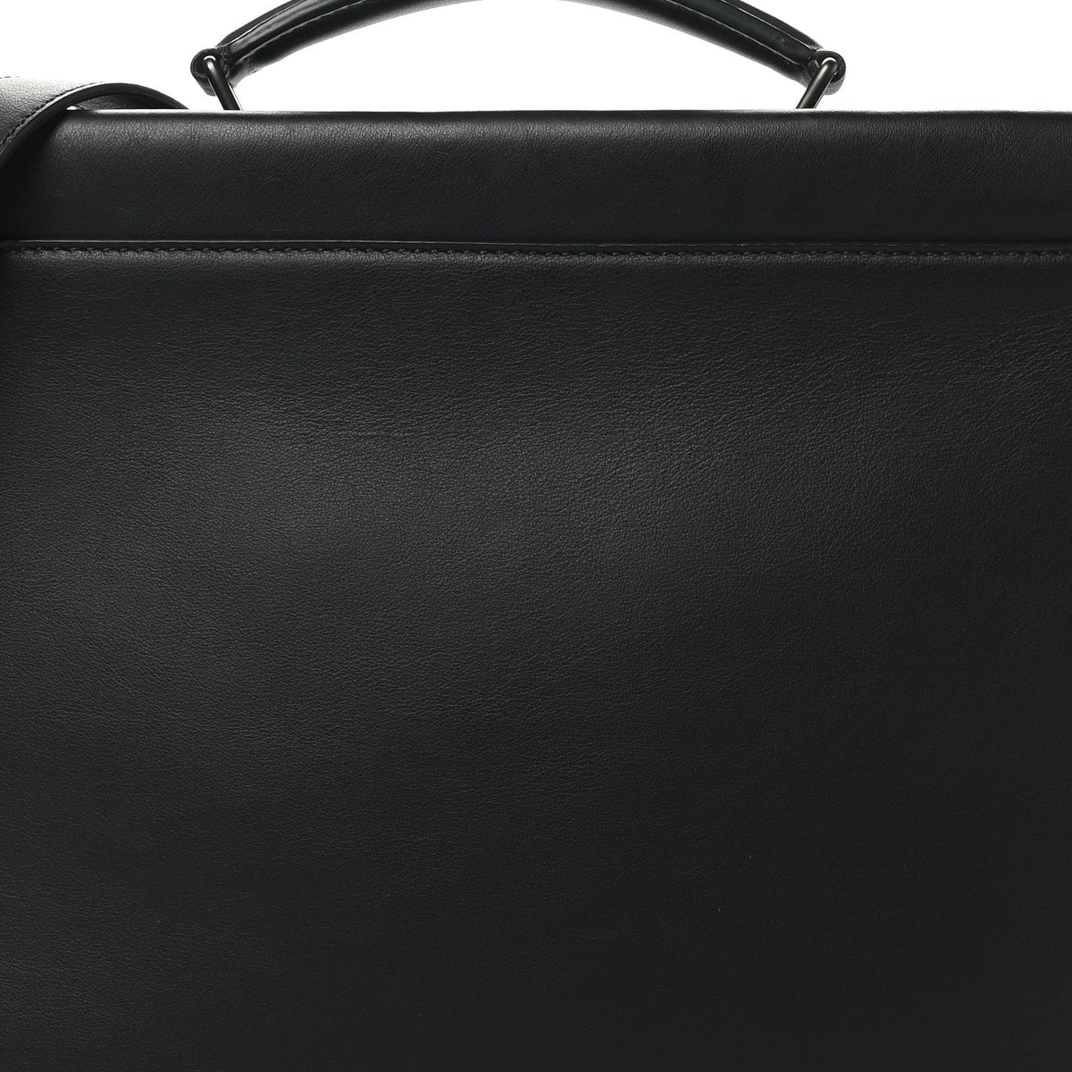 Vitello Grace Opaco Metal Monster Eyes Large Peekaboo Iconic Fit Satchel Black