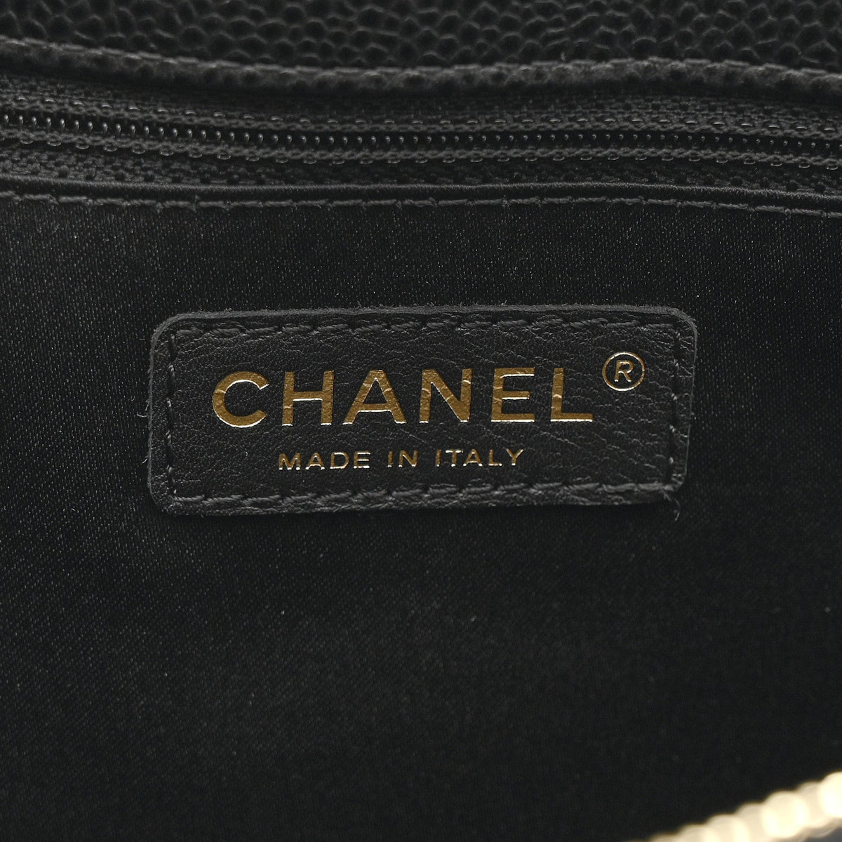 Caviar Quilted Grand Shopping Tote GST Black