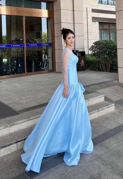 Elegant Prom Dress Crew Neck Gala Dress Formal Dress Evening Dress  D4604