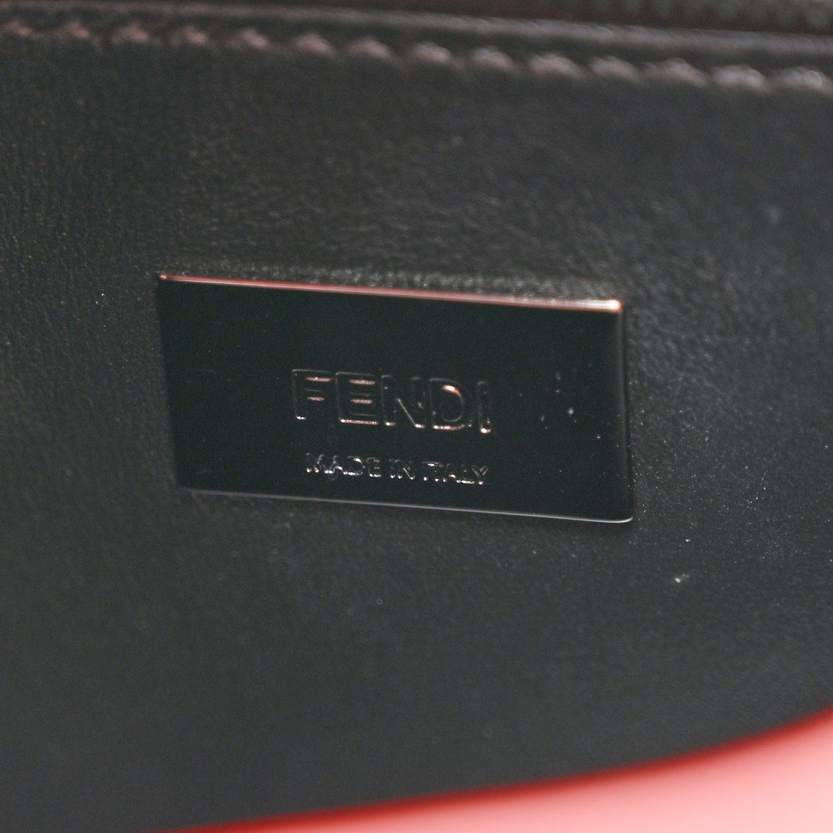 Vitello Seta Nappa Mini Plexi Handle Peekaboo Iconic Satchel Pomodoro