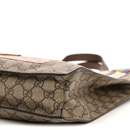 Soft GG Supreme Monogram Courrier Vertical Tote Beige New Acero