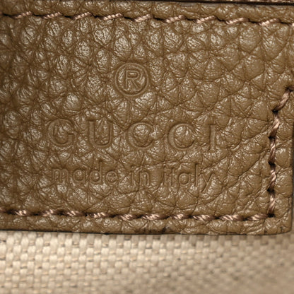 Piuma Calfskin Jumbo GG Embossed Large Duffle Bag Good Taupe