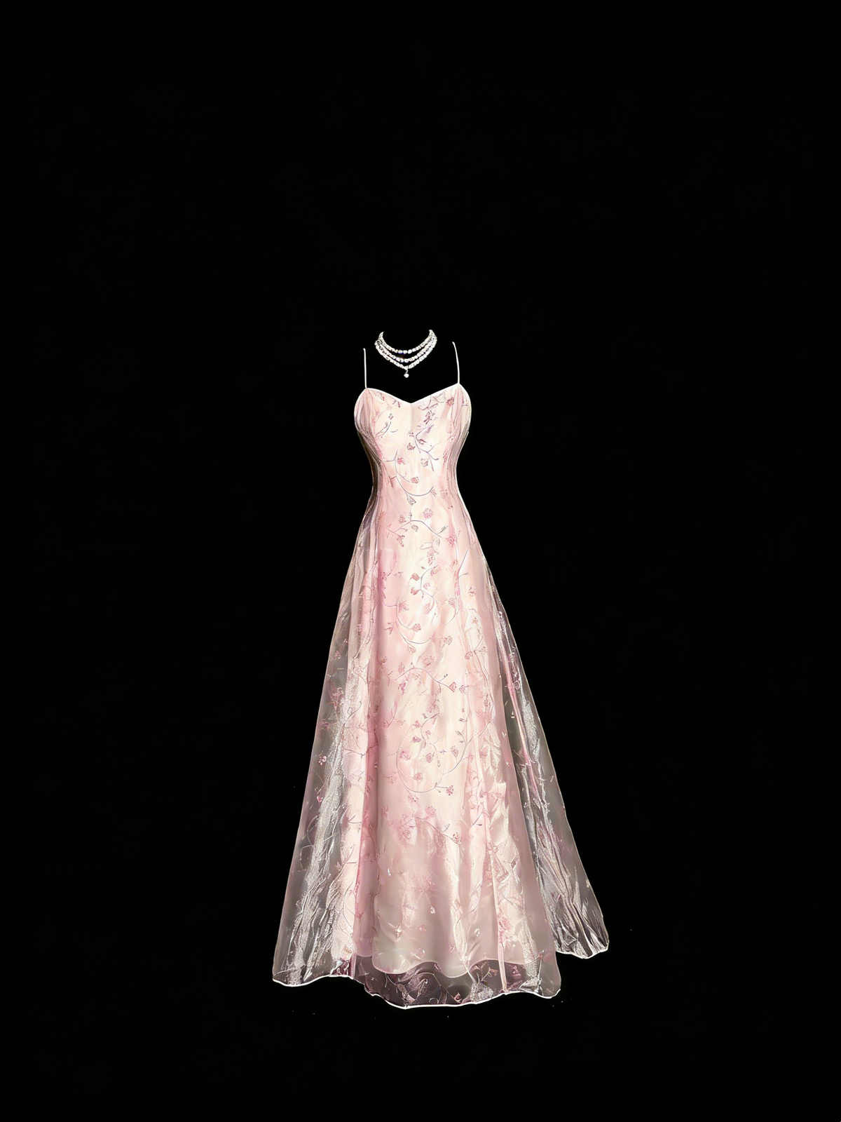 Beauty Prom Dress Light Pink Spaghetti Straps Tulle Party Dress Evening Dress Wedding Guest Dress      D4660
