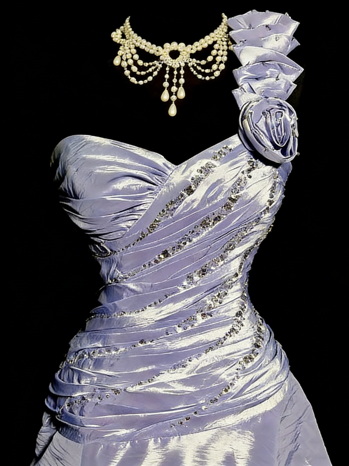 Stunning Prom Dress Lilac One Shoulder Pleated Formal Dress Evening Dresses Gala Dress      D4667