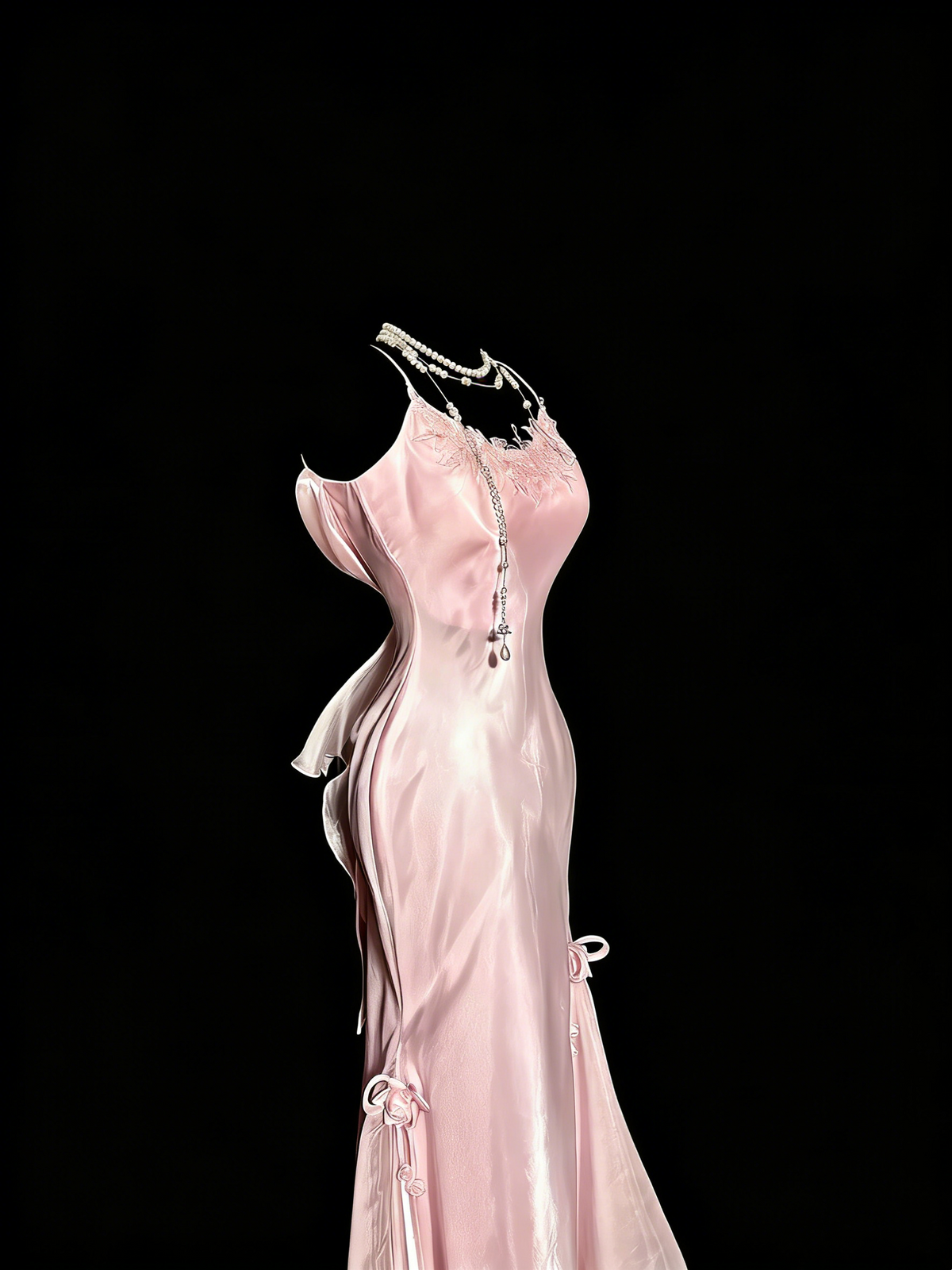Sweet Prom Dress Light Pink Spaghetti Straps Mermaid Formal Dress Evening Dresses Birthday Party Dress      D4671