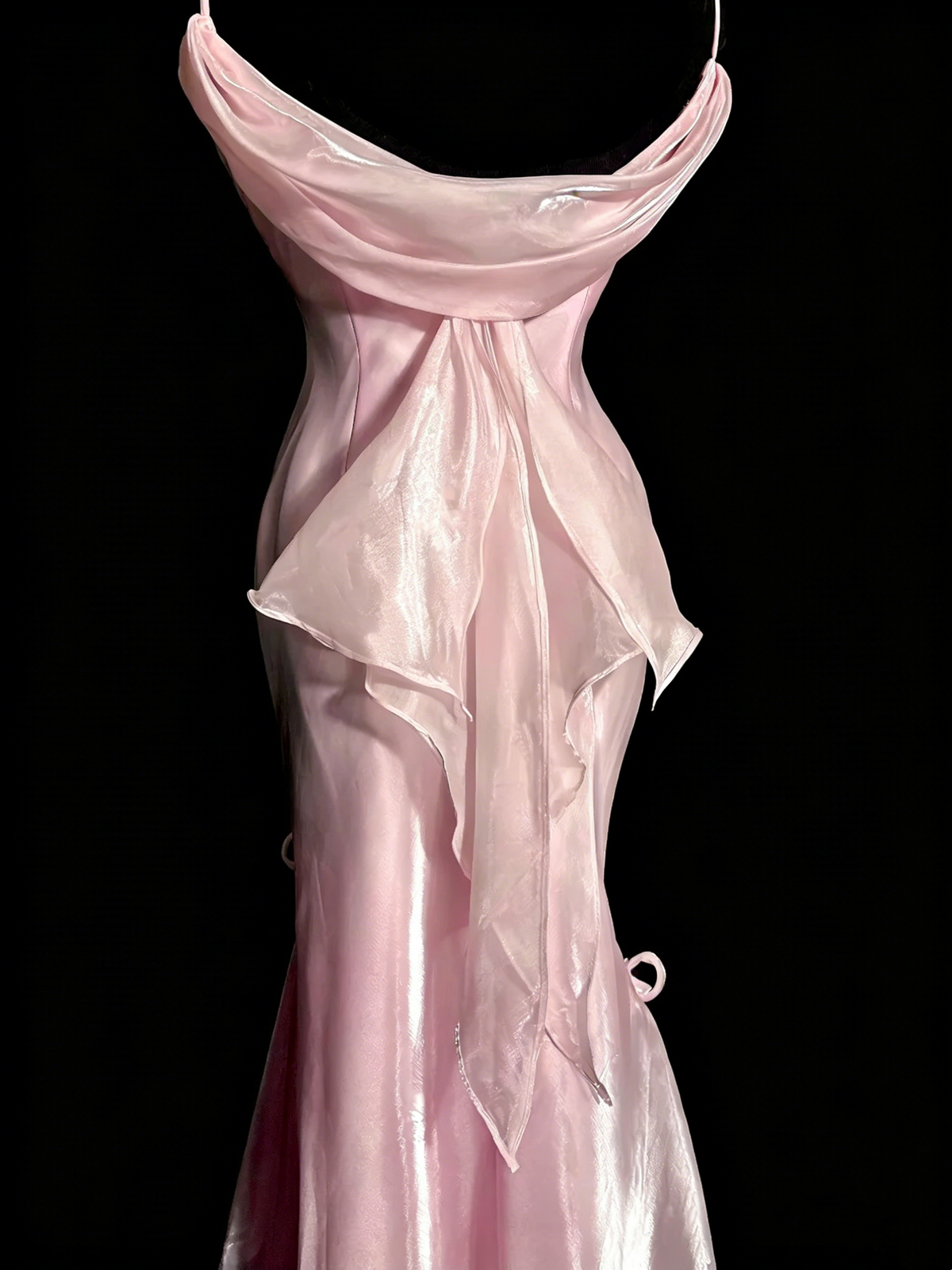 Sweet Prom Dress Light Pink Spaghetti Straps Mermaid Formal Dress Evening Dresses Birthday Party Dress      D4671