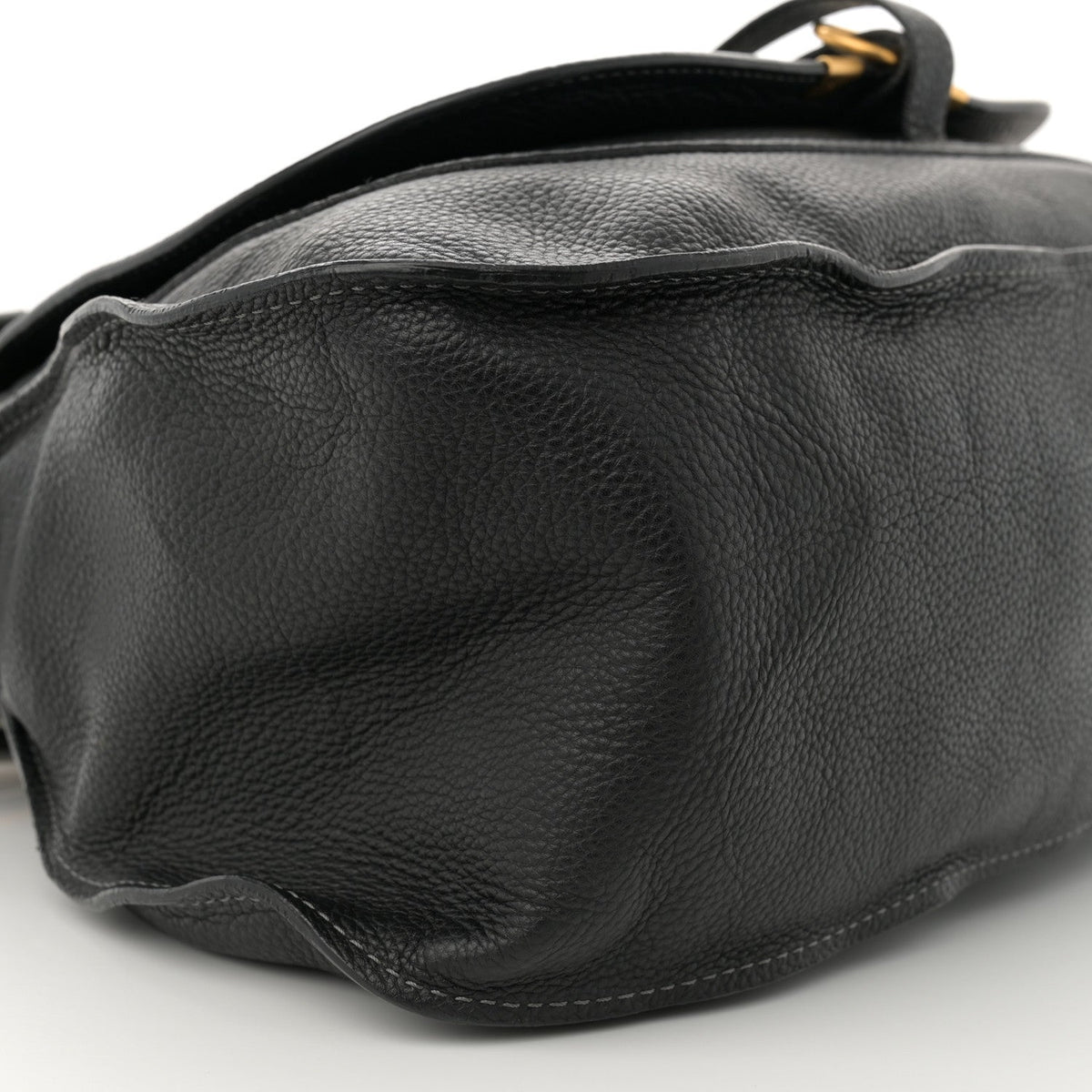 Calfskin Medium Marcie Satchel Black