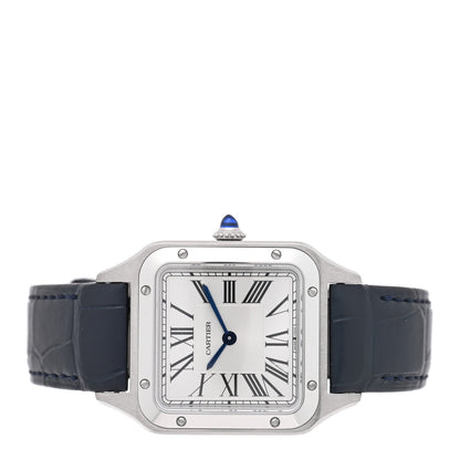 Stainless Steel Alligator 27.5mm Santos Dumont Quartz Watch