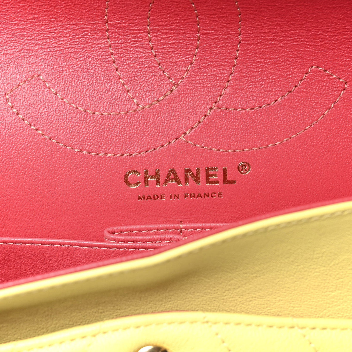 Sheepskin Chevron Quilted 2.55 Reissue 226 Flap Yellow