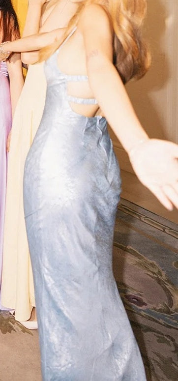 Beauty Prom Dress Spaghetti Straps Backless Gala Gown Evening Dress Birthday Party Outfits    D4924